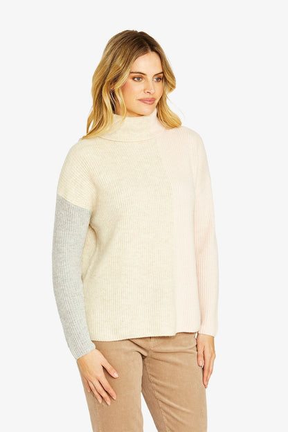 Womens Tori Col Block Pullover Multicolor P605015