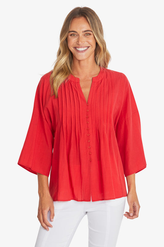 Womens Tottie Blouse Red P595329