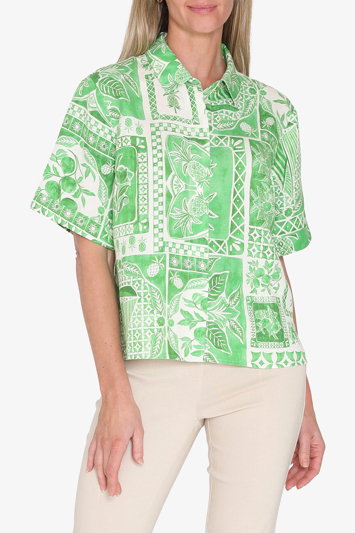 Womens Tropicana Shirt Green P595315