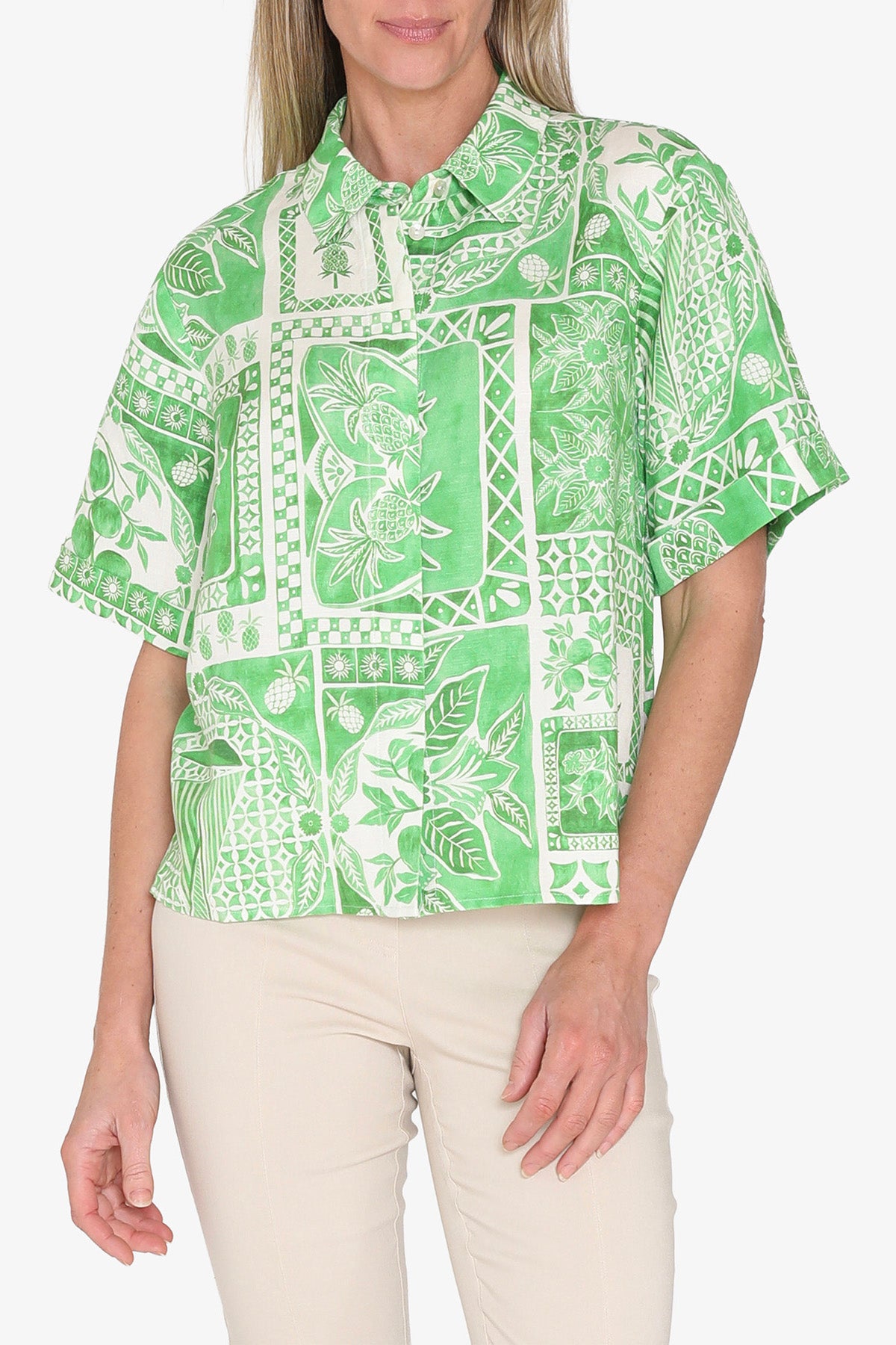 Womens Tropicana Shirt Green P595315