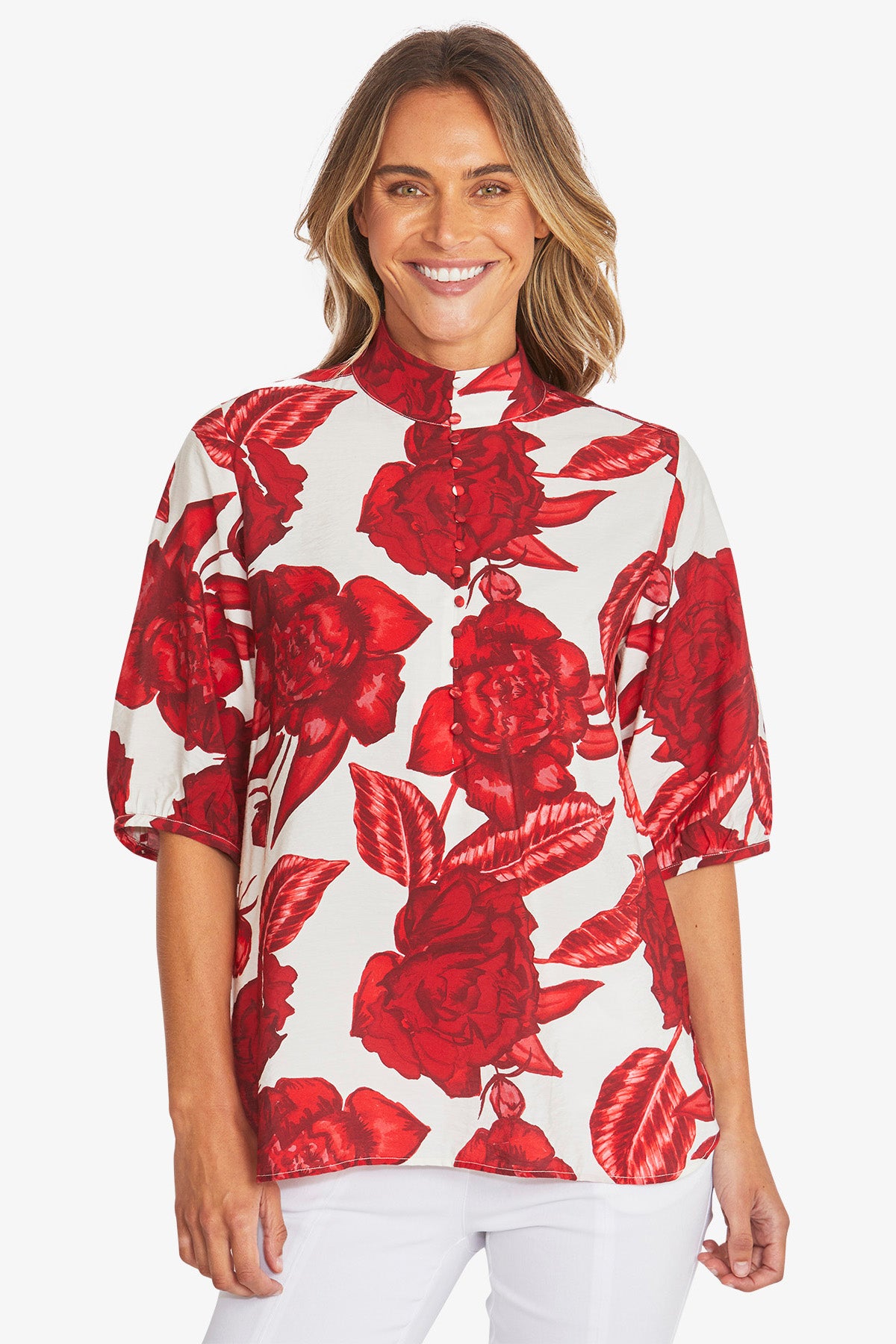Womens Valencia Blouse Red P595306