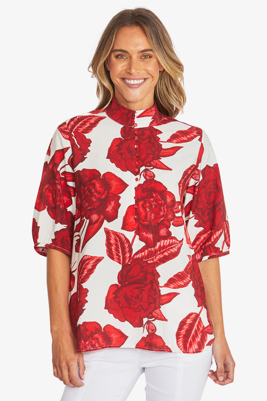 Womens Valencia Blouse Red P595306