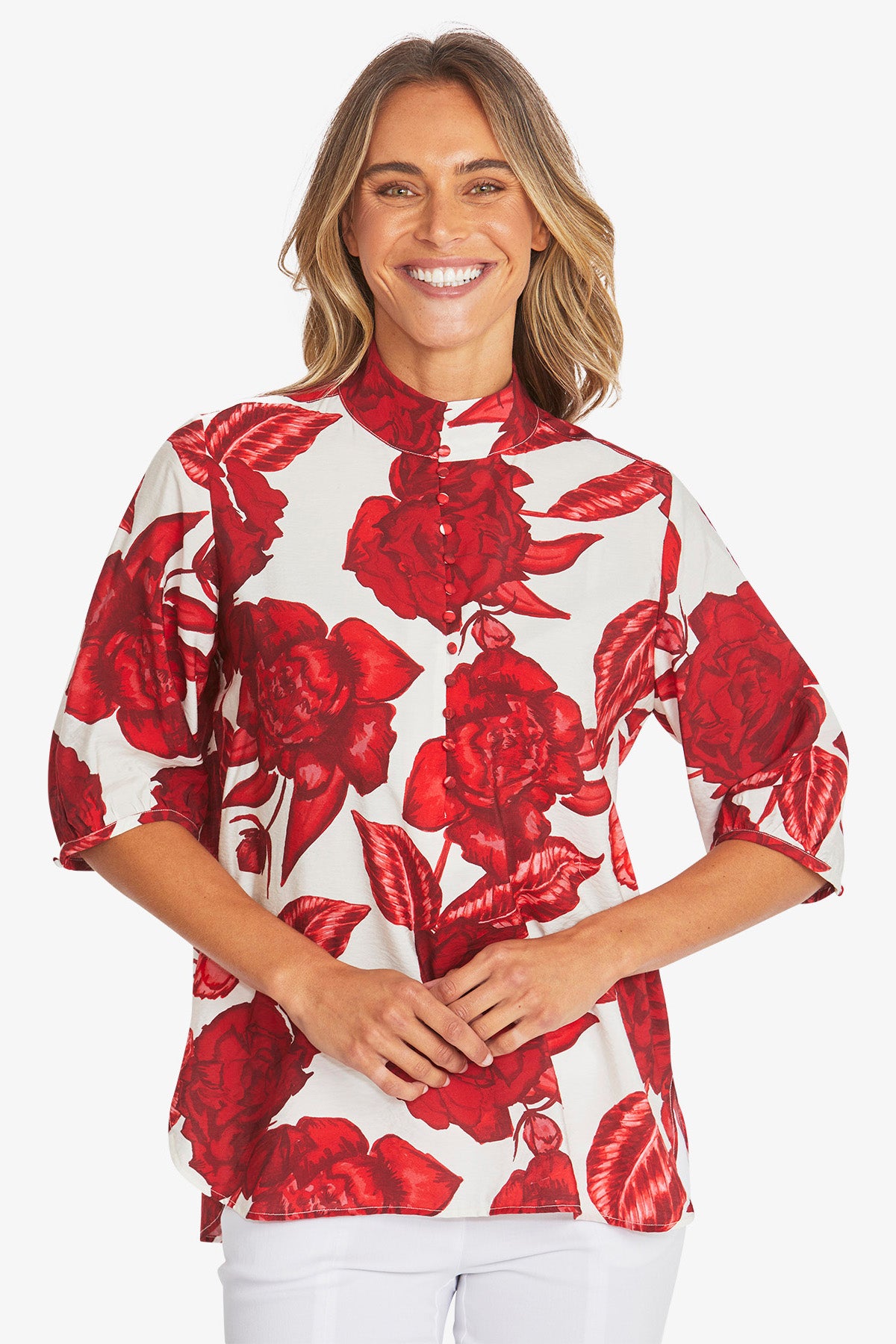 Womens Valencia Blouse Red P595306
