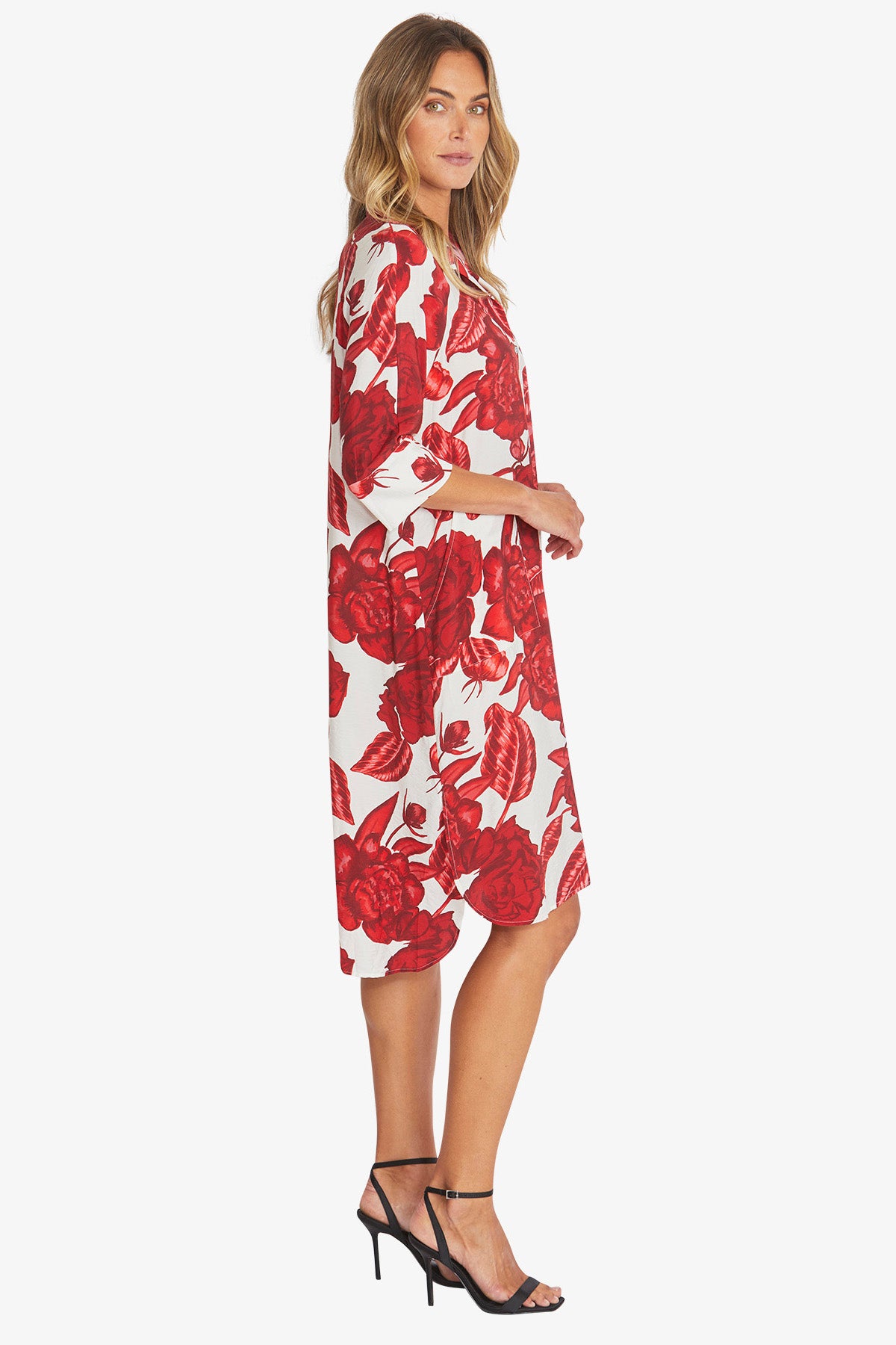Womens Valencia Shirt Dress Red P595507