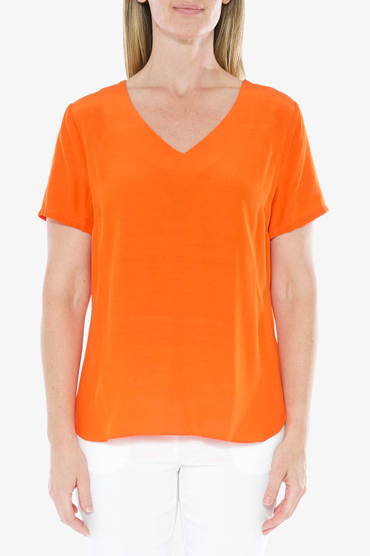 Woven Everyday Top Orange